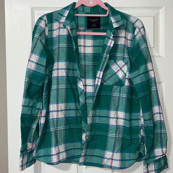 American Eagle Outfitters Tops - American Eagle size large flannel [W3]